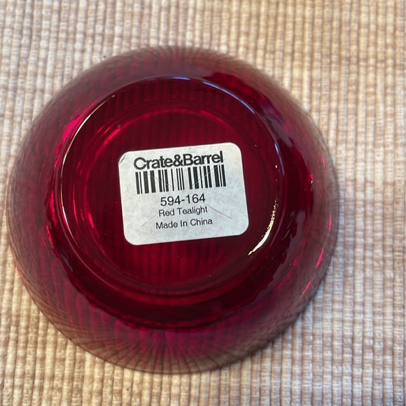 Set of 3 Crate and Barrel tea light holders - Picture 2 of 3